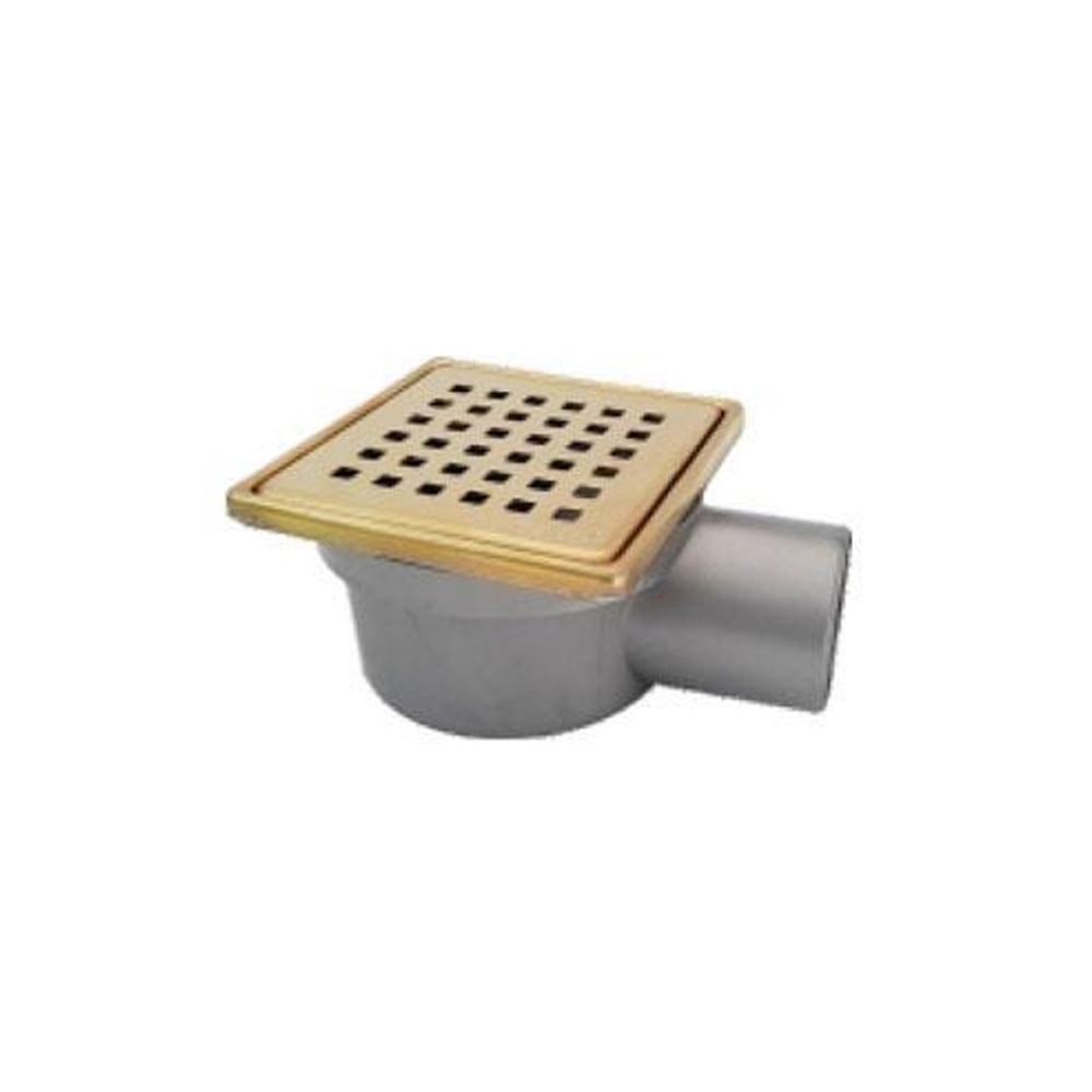 Sukar10x10 cm Altın Çelik Çerçeveli Kare Izgaralı Yer Süzgeci