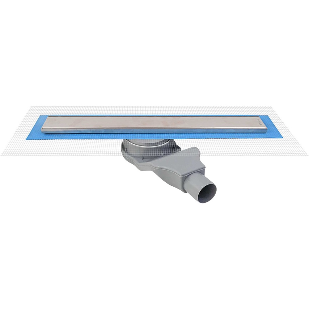 SukarLine 2 50 cm Plain Izgaralı Krom Duş Kanalı