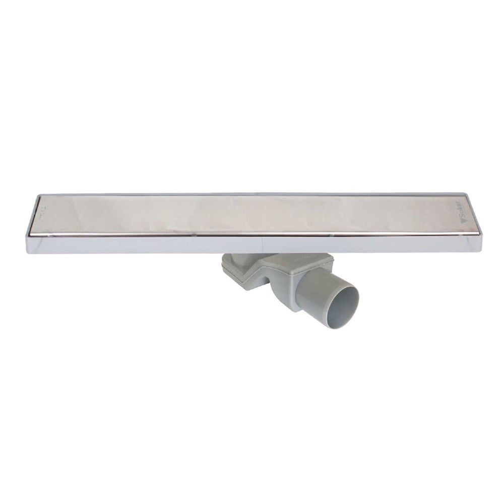 SukarLine 4E 60 cm Plain Izgaralı Krom Duş Kanalı