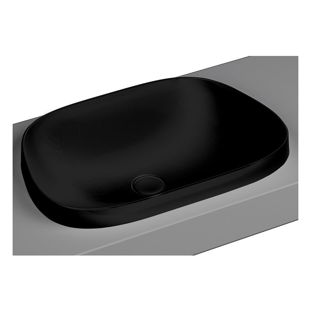VitraFrame 57 cm Tezgah Üstü Tv Lavabo Siyah