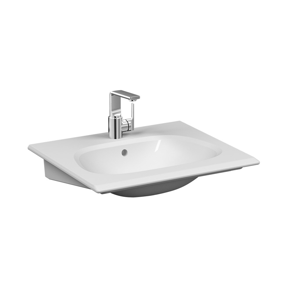 VitraFrame 65 cm Etajerli Lavabo Mat Bej