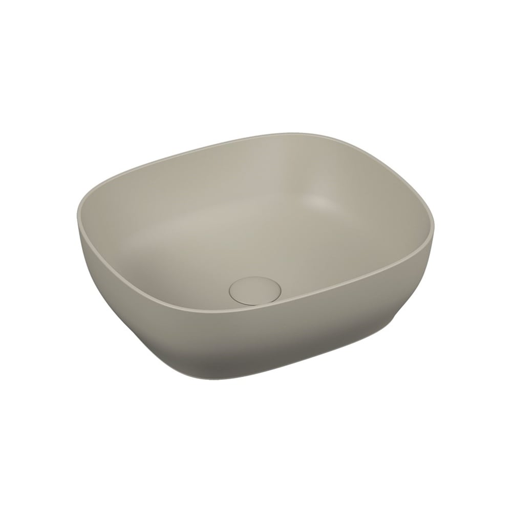 VitraOutline 48 cm Kare Çanak Lavabo Mat Beyaz