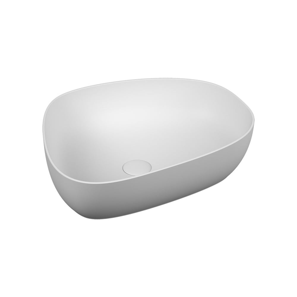 VitraOutline 56 cm Asimetrik Çanak Lavabo Mat Beyaz