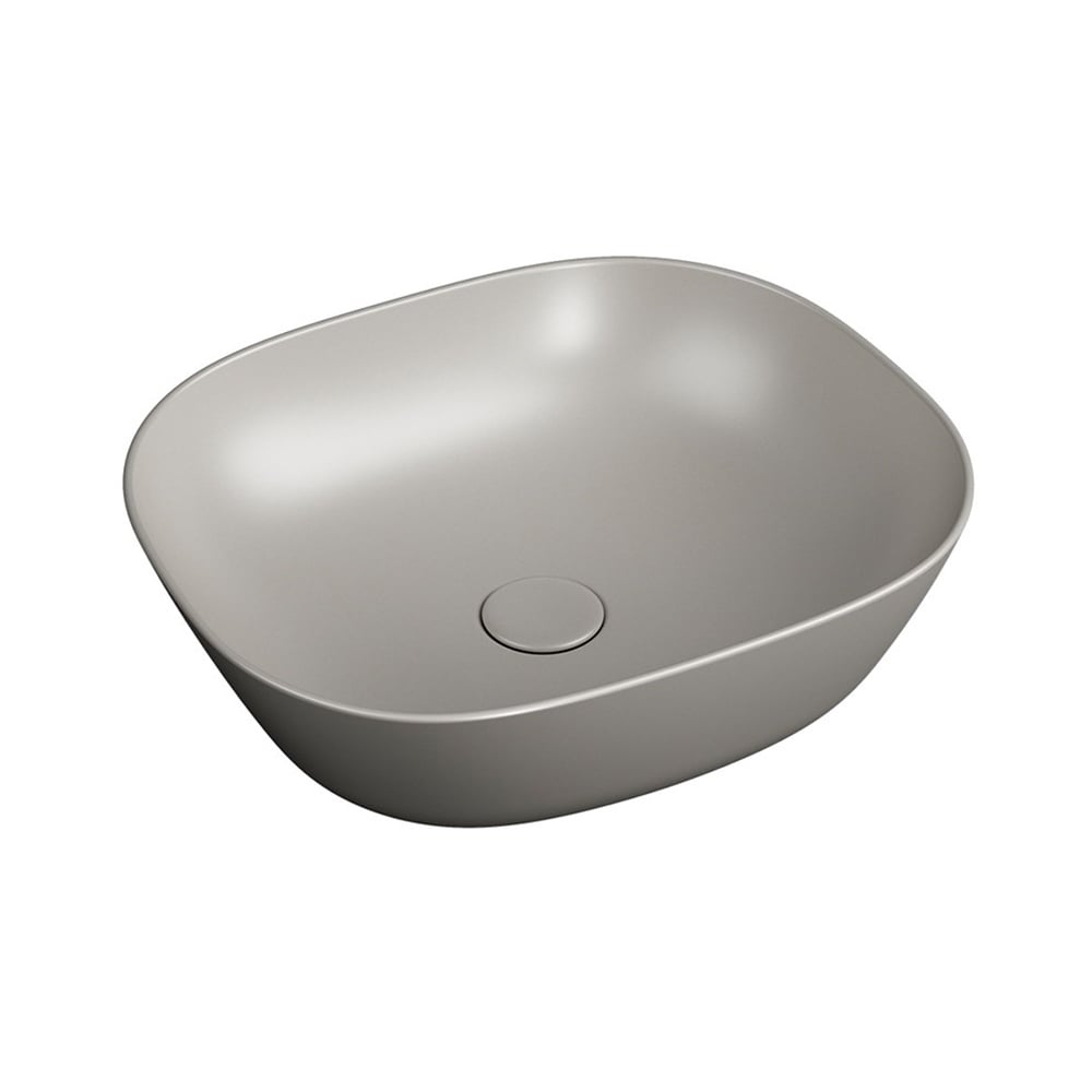 VitraPlural Mat Bej 45 cm Kare Çanak Lavabo