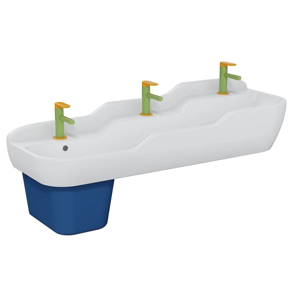 VitraSento 125 cm Üçlü Çocuk Lavabo