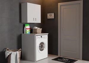 Belinza 70 Cm Kapaksız Çamaşır Makinası Dolabı