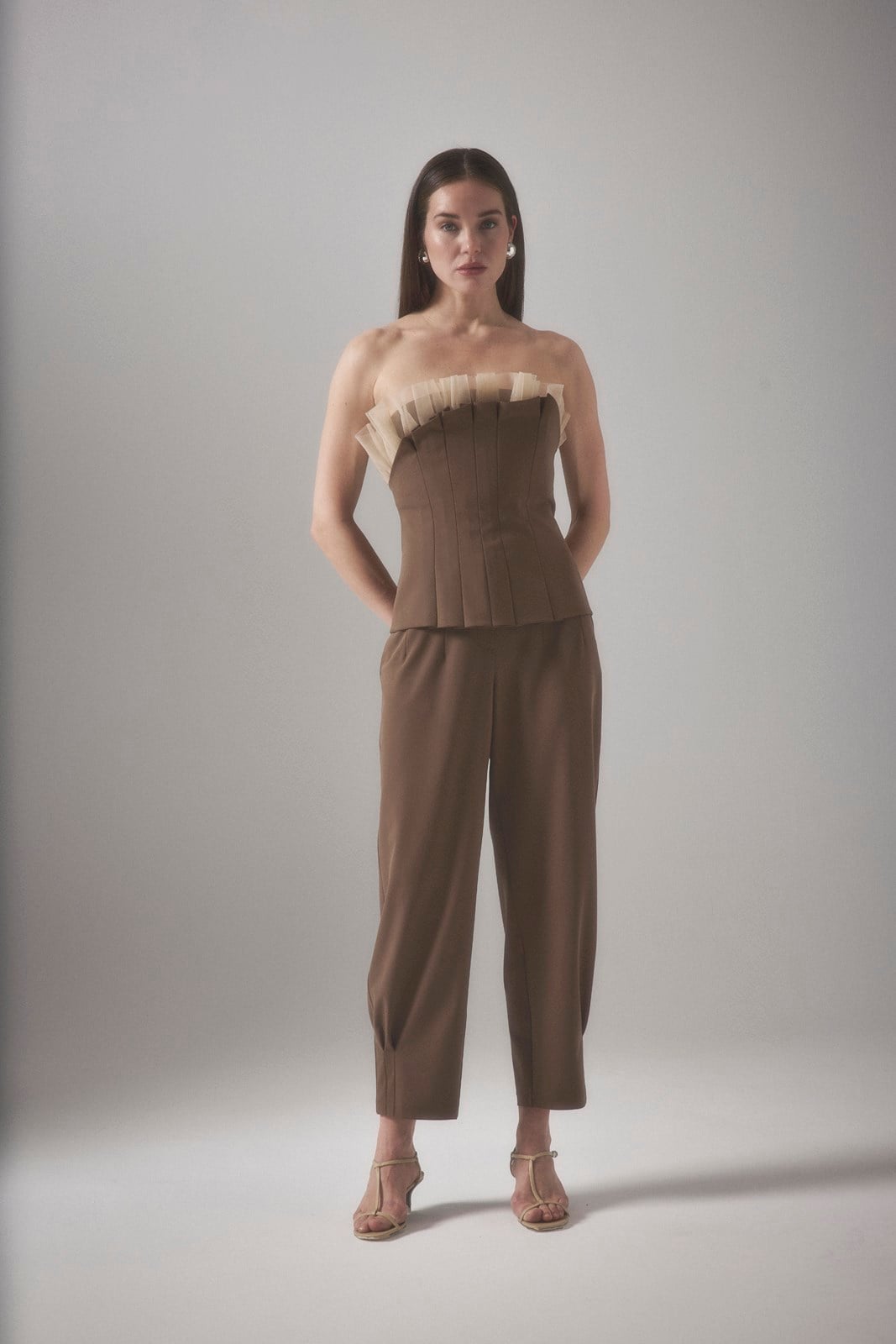 PORES PİLİ DETAY PANTALON
