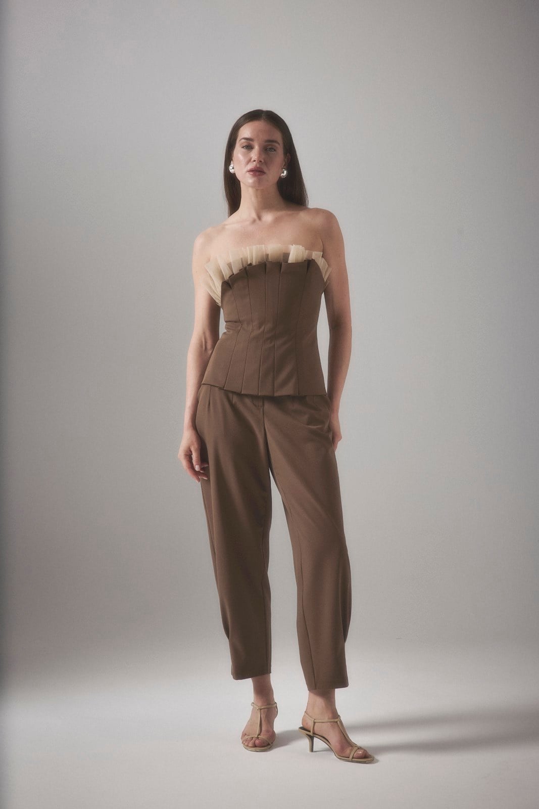 PORES PİLİ DETAY PANTALON
