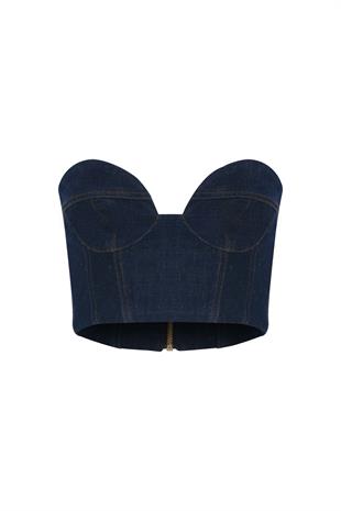 Larga Denim Büstiyer