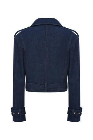 Larga Denim Oversıze Kısa Ceket