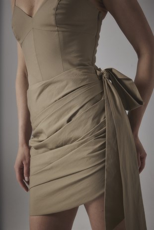 SKIN NIOR ASKILI ASİMETRİK ELBİSE