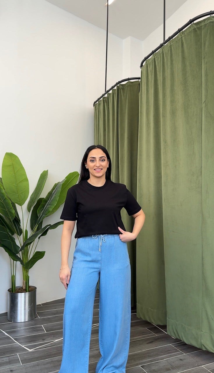 Dilvin Dekoratif Yaka Siyah Basic