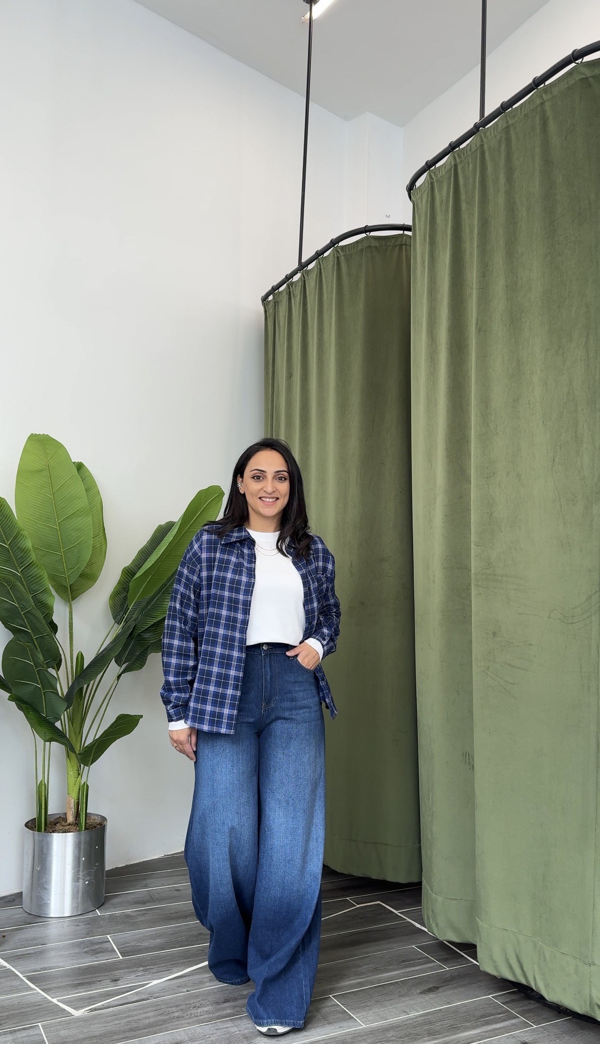 Karol Lacivert Pamuklu Denim Beli Lastikli Jean
