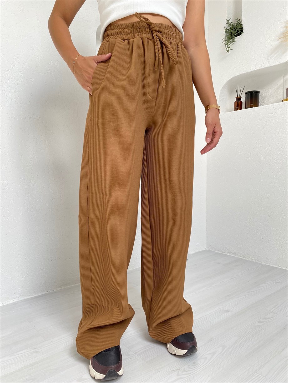 Açık Kahve Fitilli Pantolon