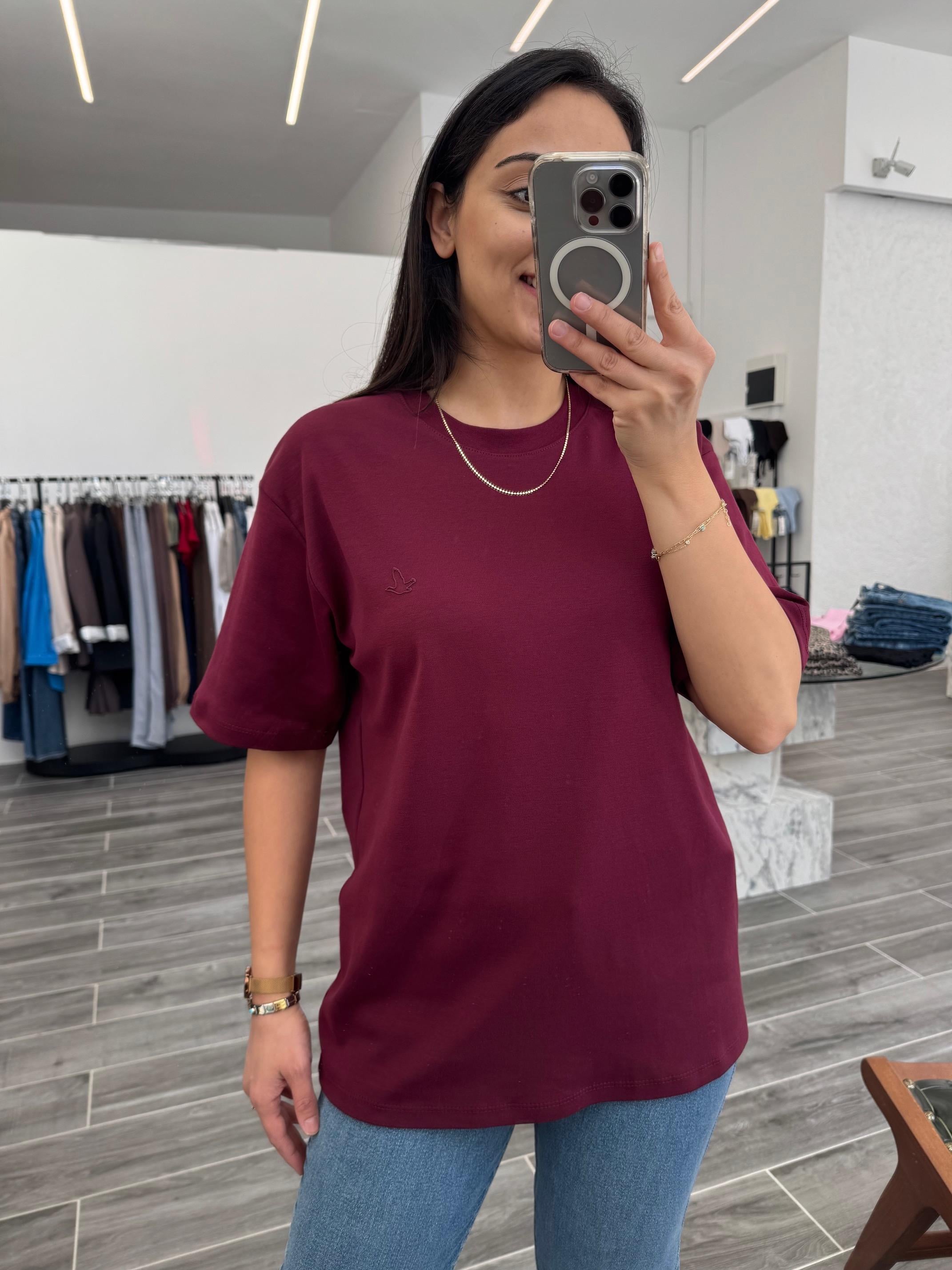 Bordo Beymen Premium Tişört