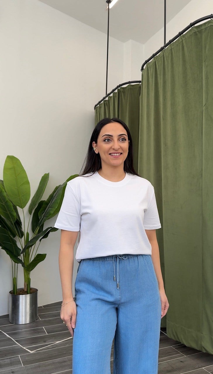 Dilvin Dekoratif Yaka Beyaz Basic