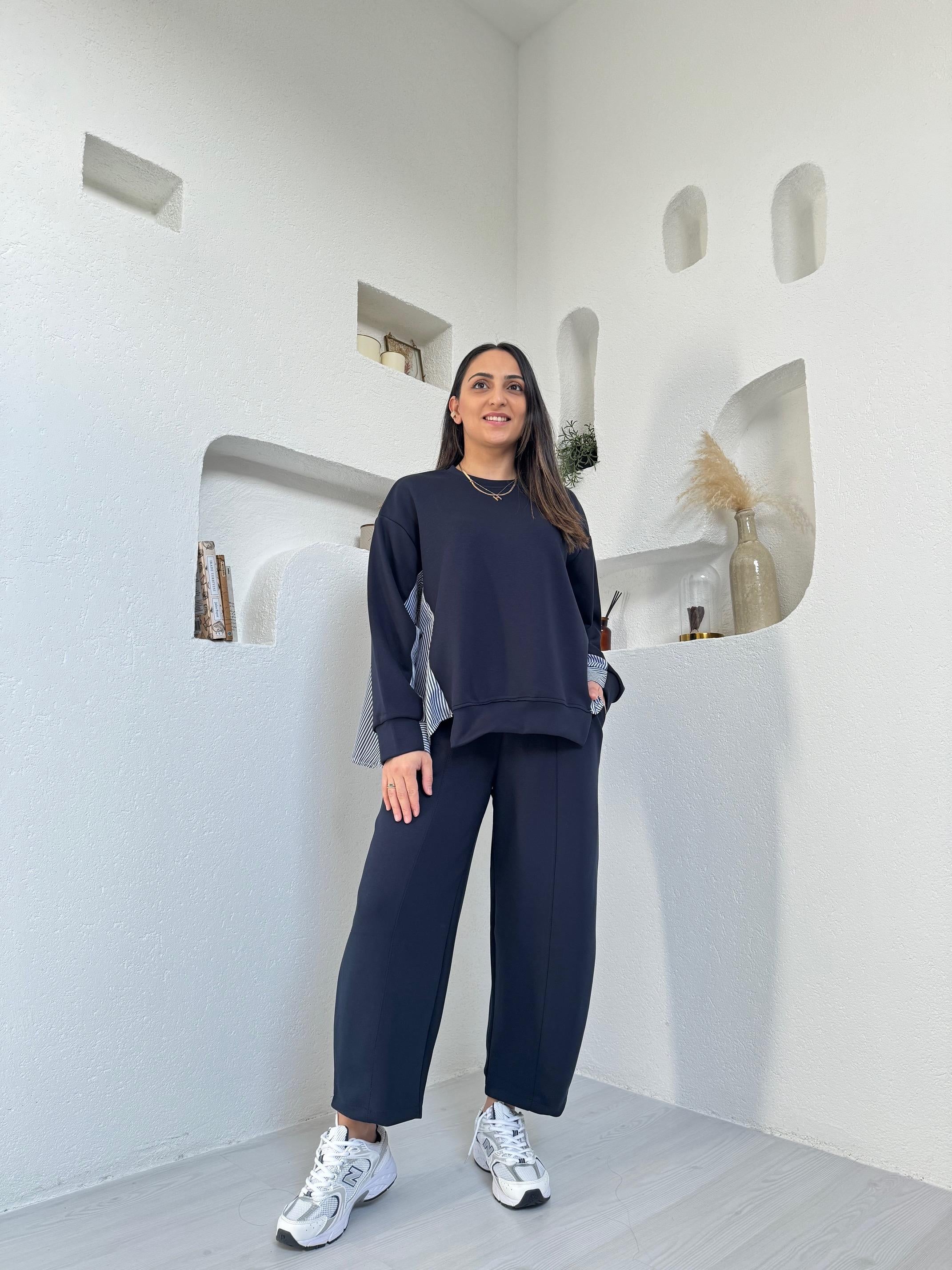 Helen Lacivert Modal Takım