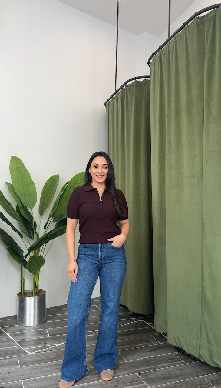 Karol Mavi Taşlama Push up Jean