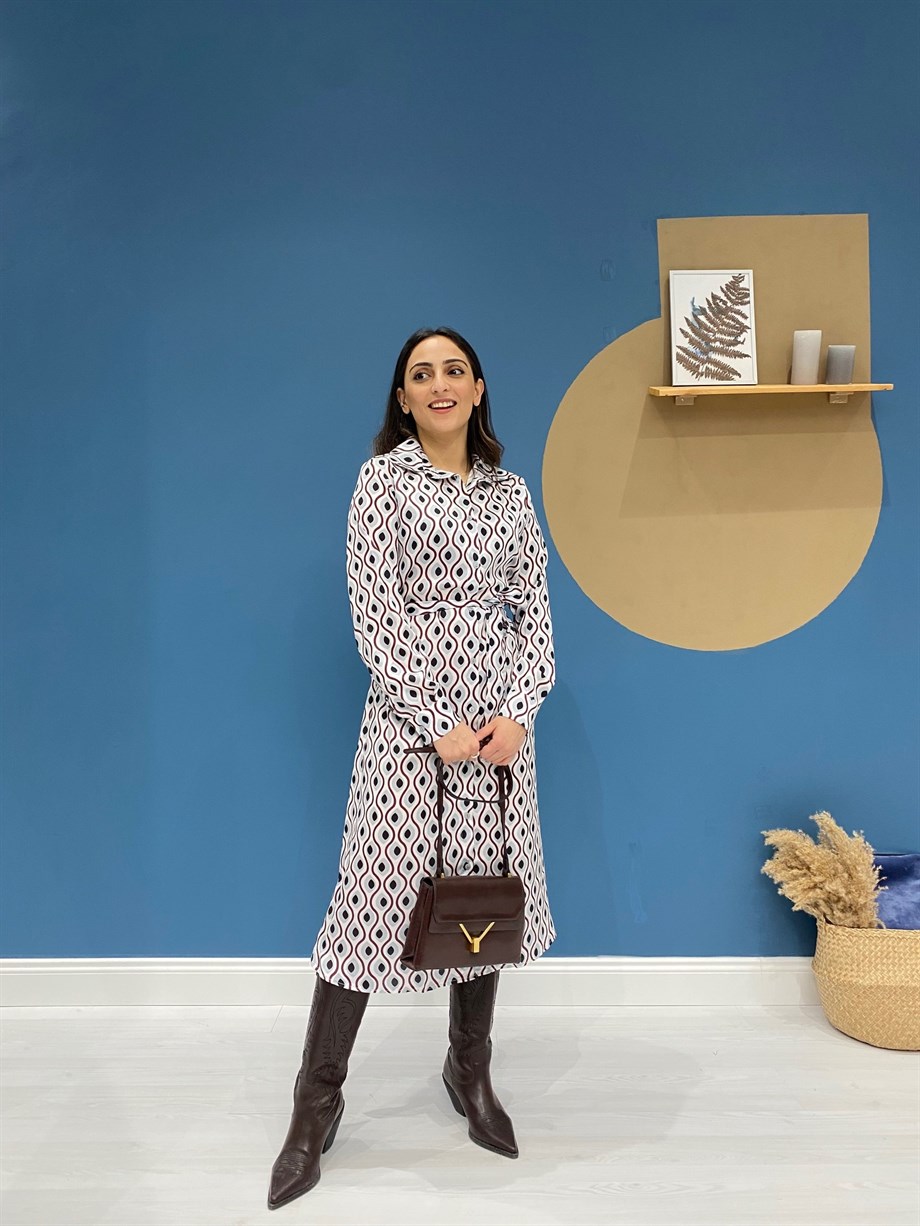 Zara Model Gömlek Saten Elbise