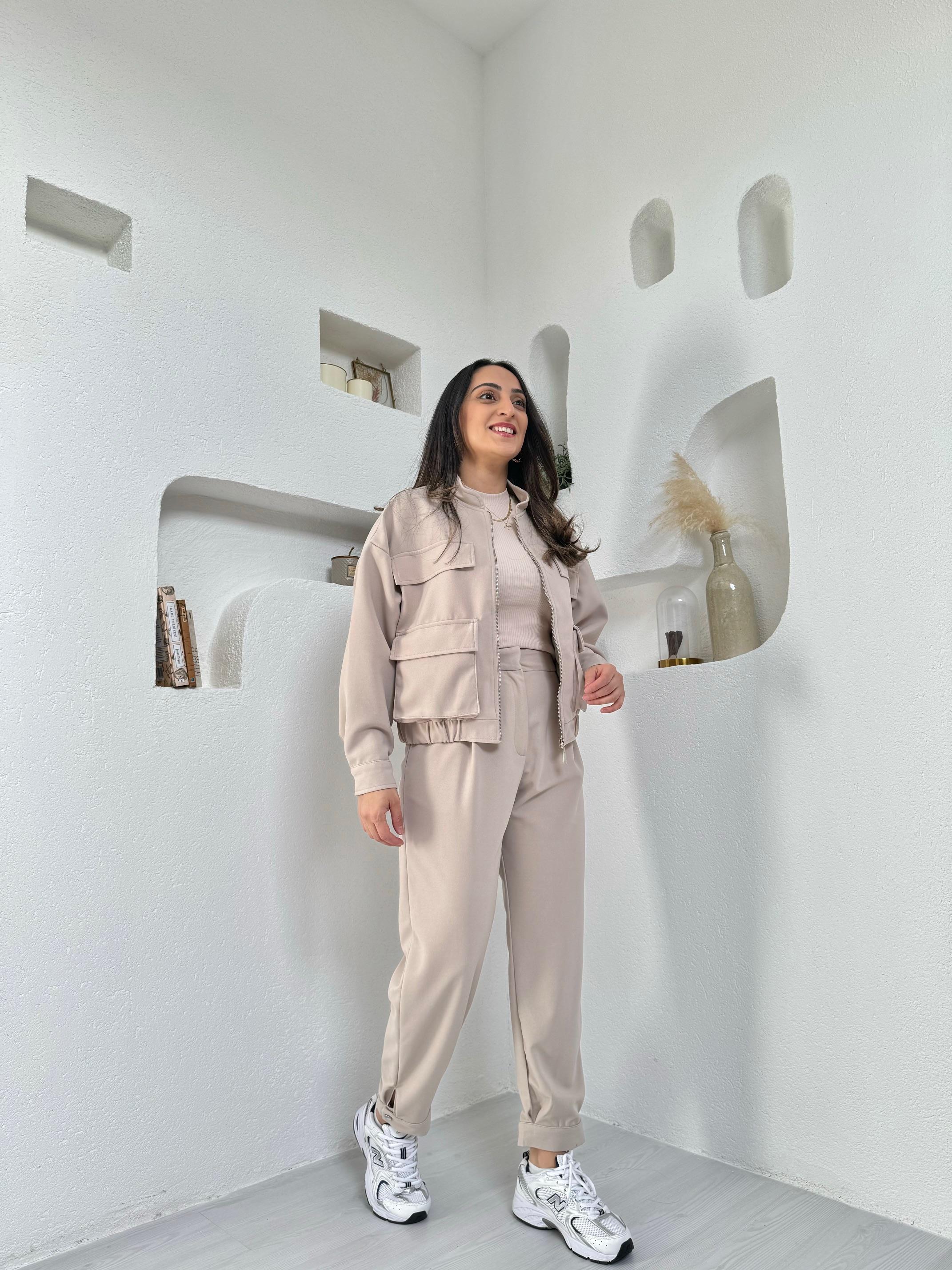 Zoi Bej Premium Bomber Takım