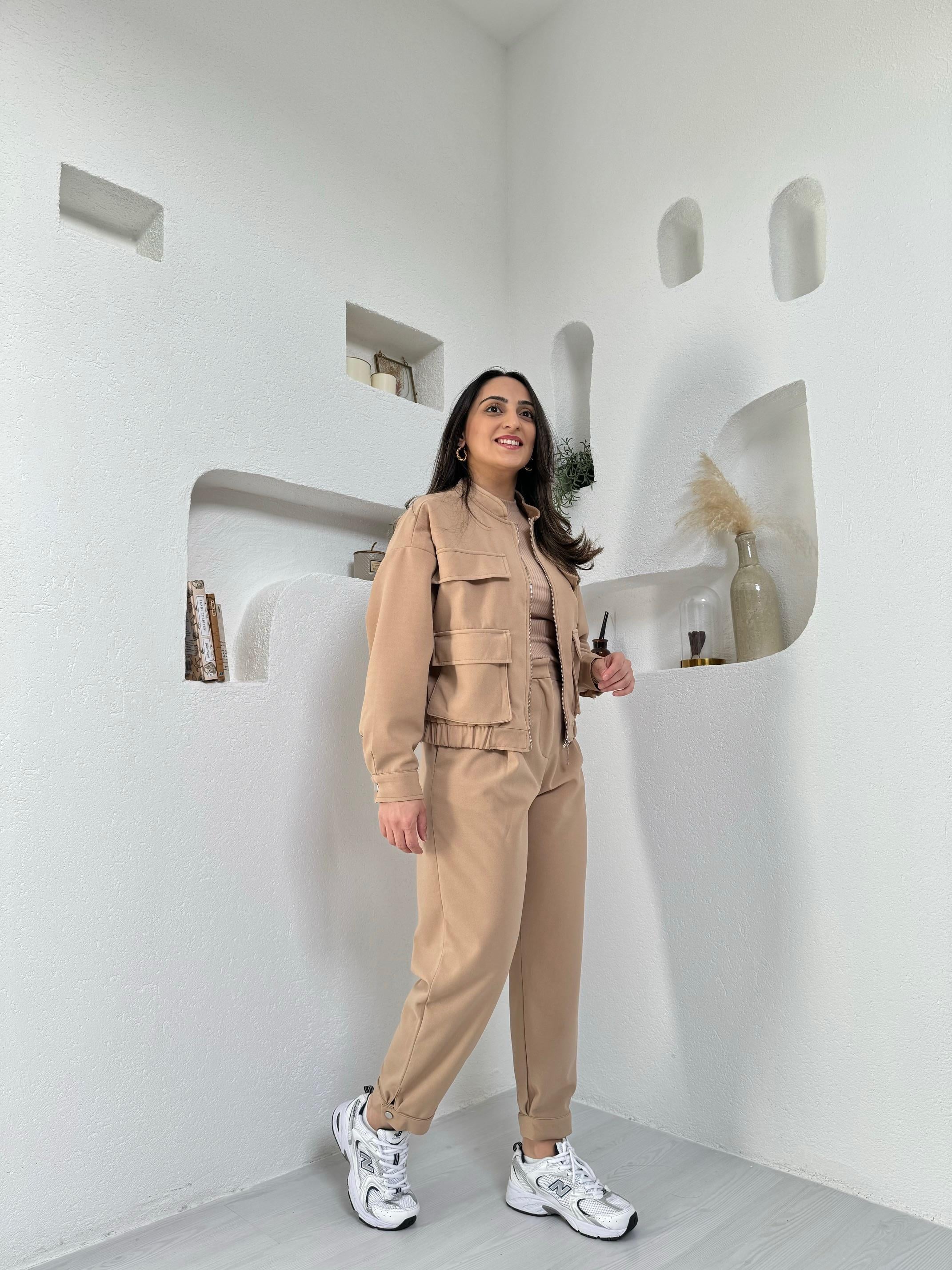 Zoi Camel Premium Bomber Takım