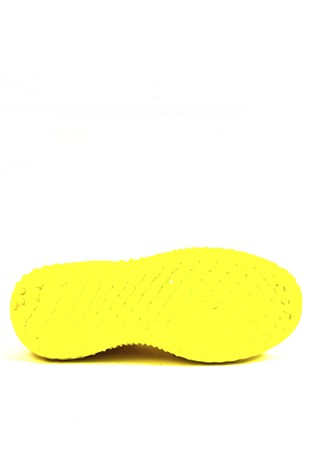 231909 Neon Sarı Kadın Spor Ayakkabı