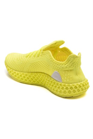 231909 Neon Sarı Kadın Spor Ayakkabı