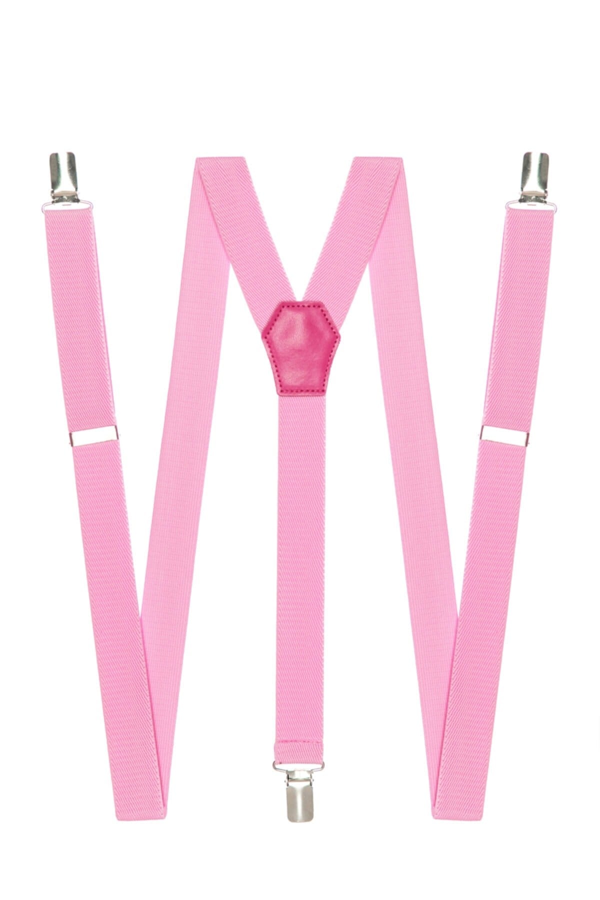 Metal Klipsli Toz Pembe Ince Pantolon Askısı
