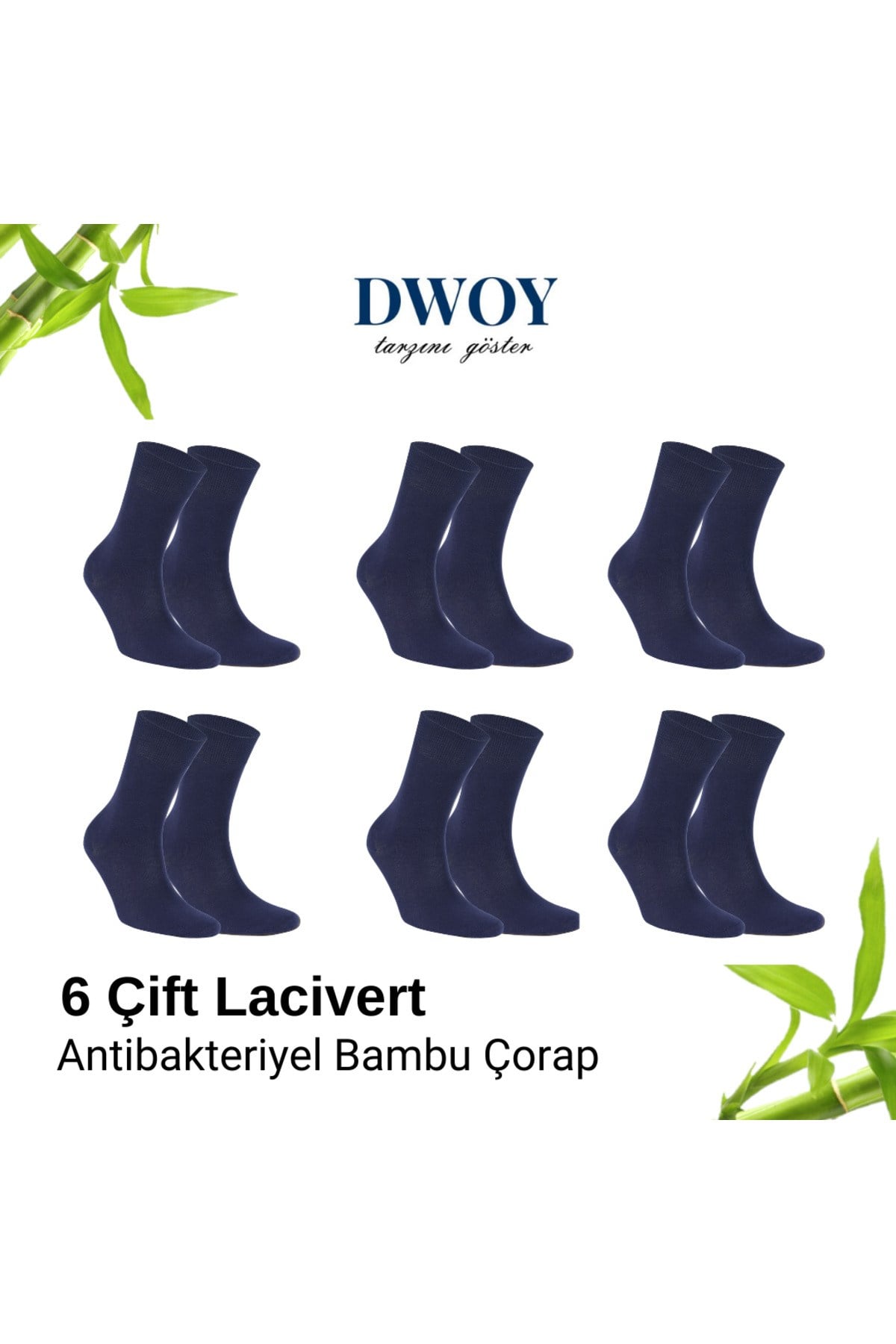 6 Çift Bambu Erkek Çorap , Antibakteriyel Dikişsiz Esnek Bambu Çorap