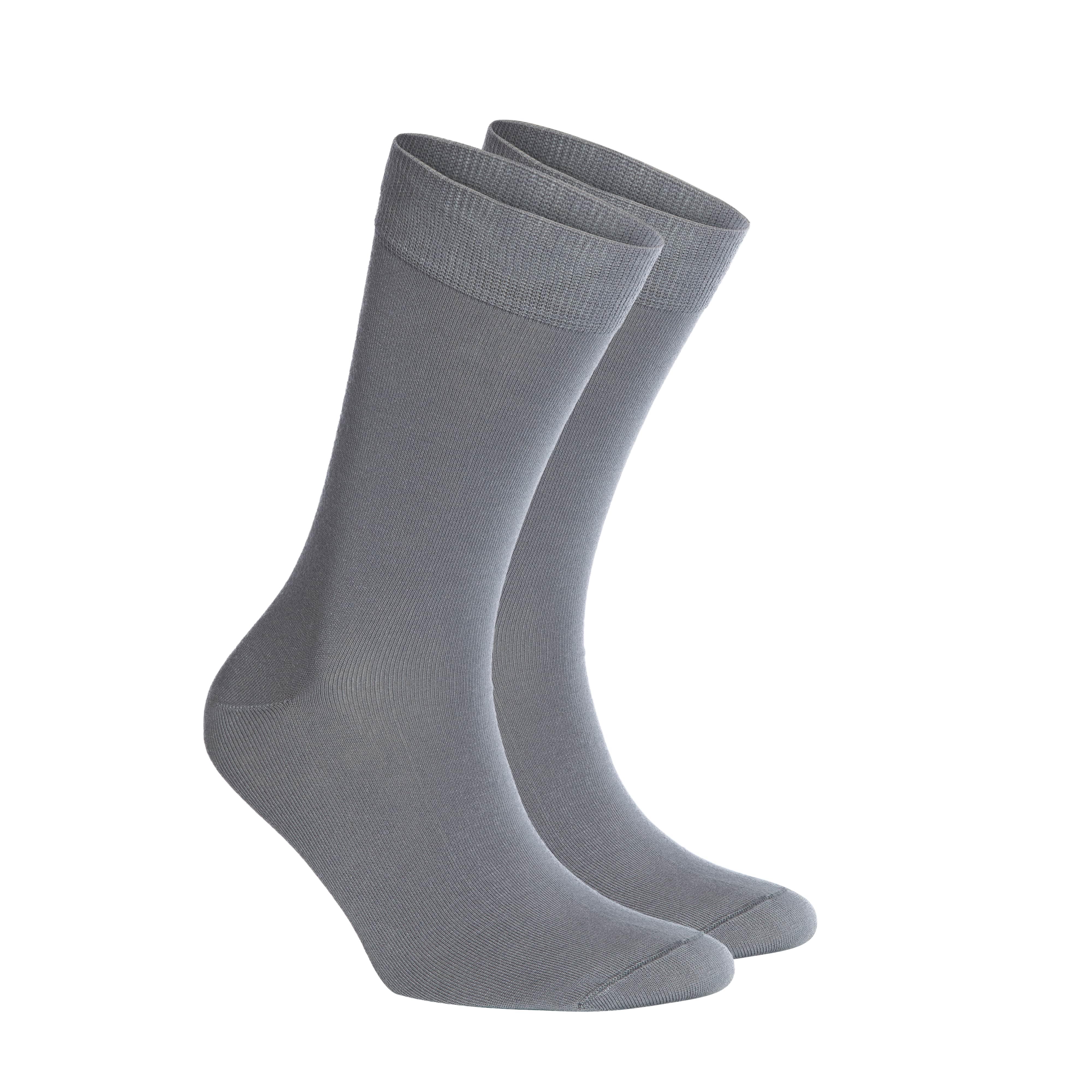 Açık Gri Bambu Çorap - 2 Çift