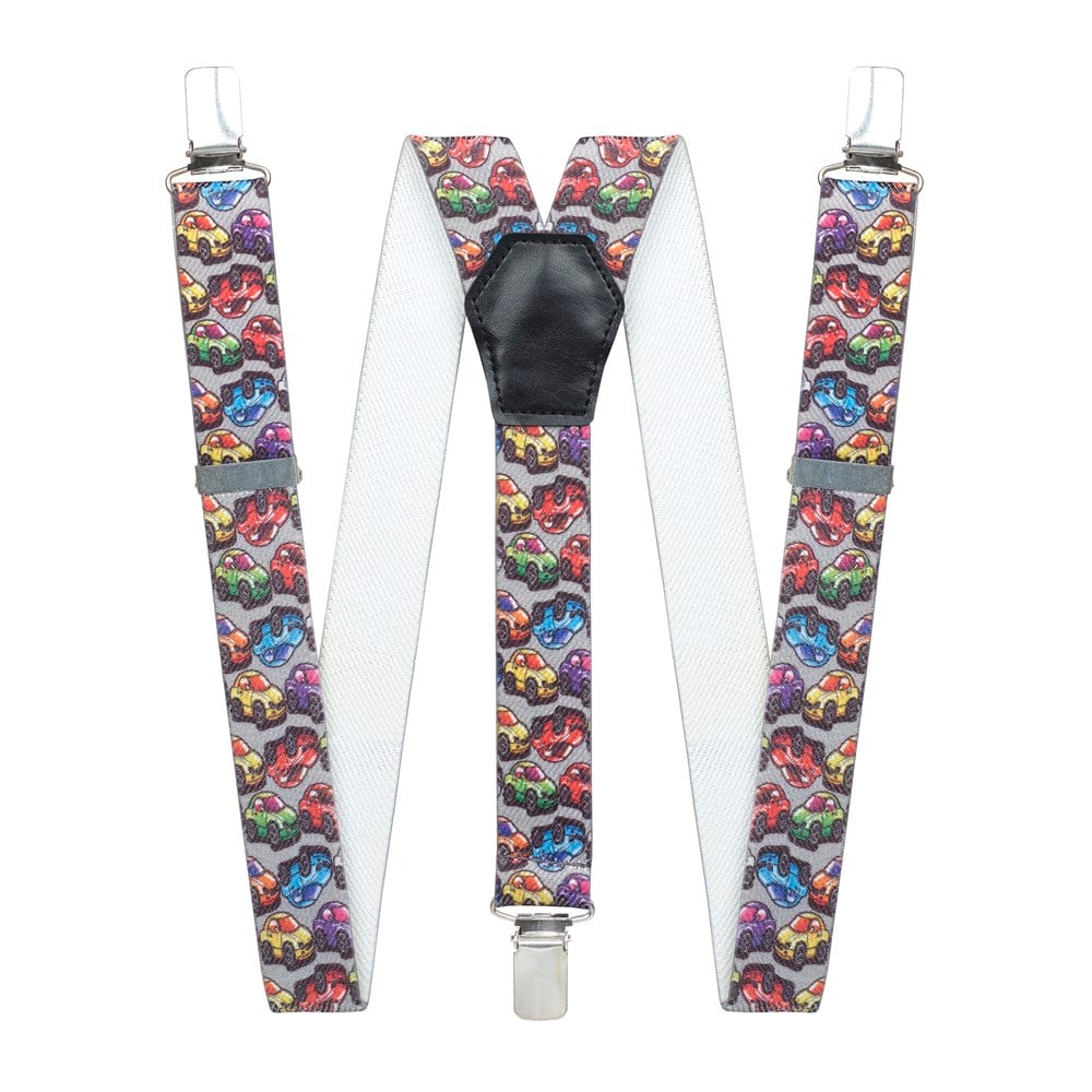 Araba Baskılı Çocuk Pantolon Askısı