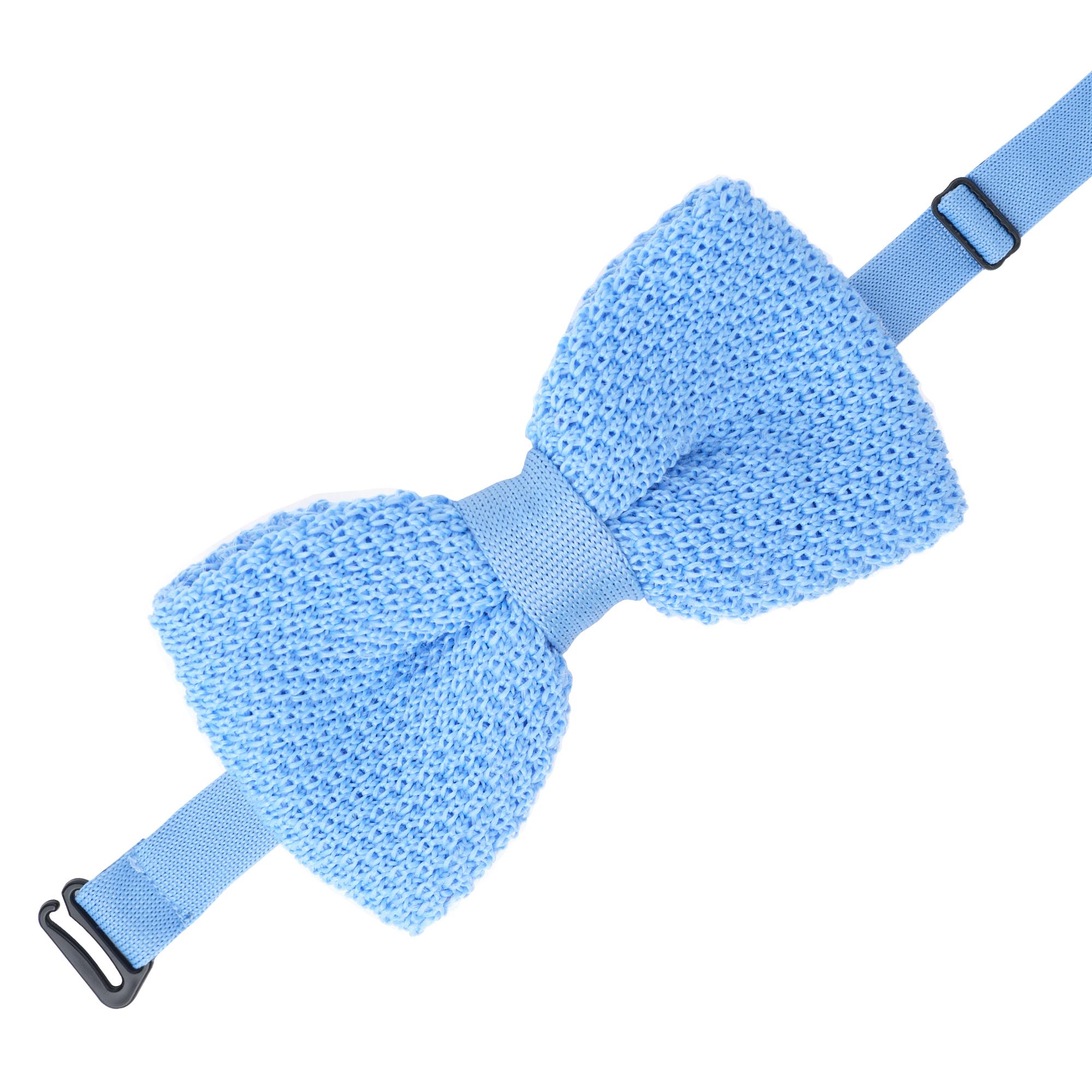 Bebe Mavisi Örgü Papyon