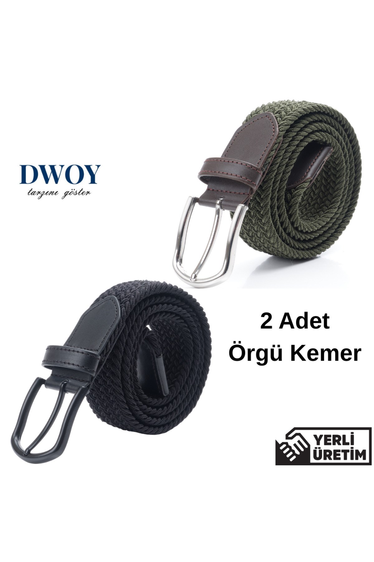 Elastik Örgü Kemer 2'li Set