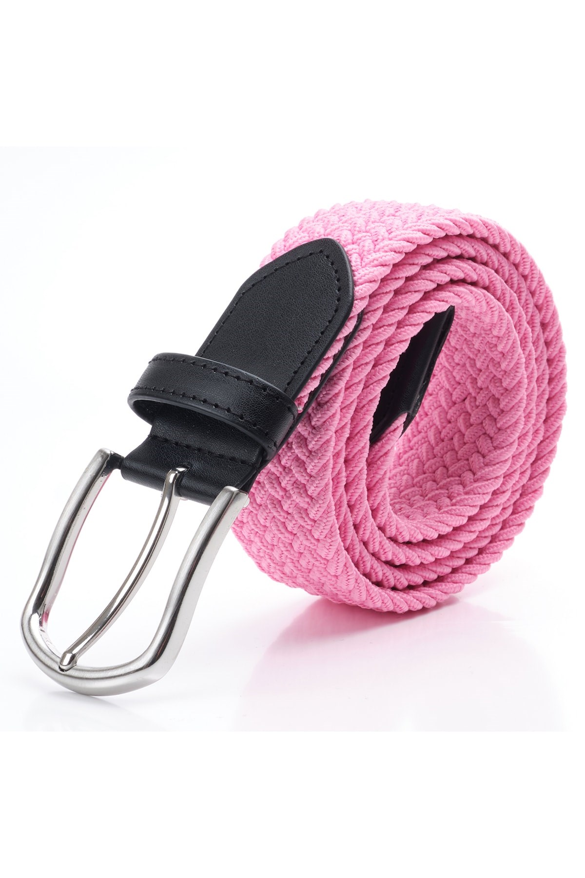 Elastik Örgü Kemer Pembe