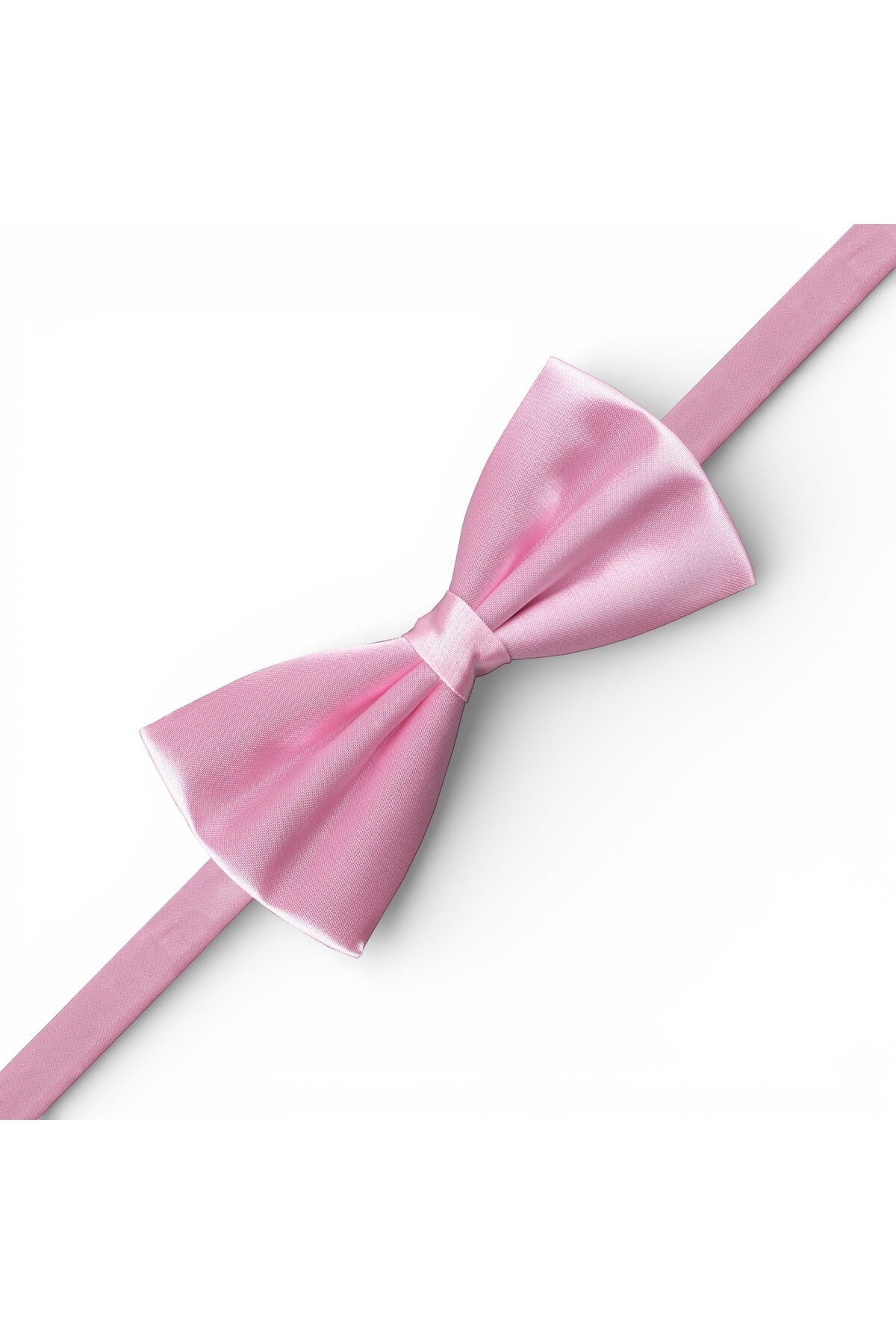 Erkek Pembe Saten Papyon