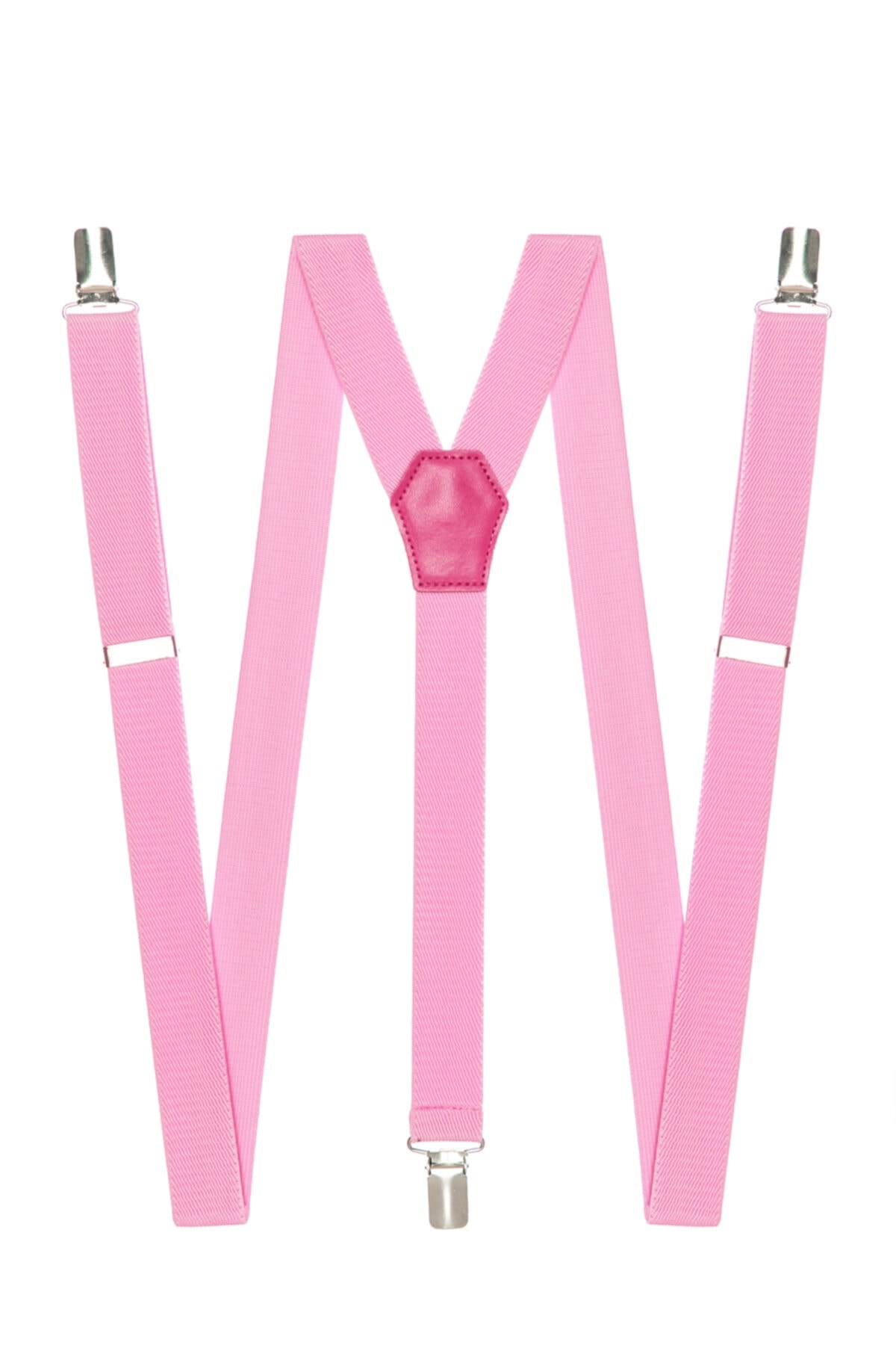 Metal Klipsli Toz Pembe Ince Pantolon Askısı