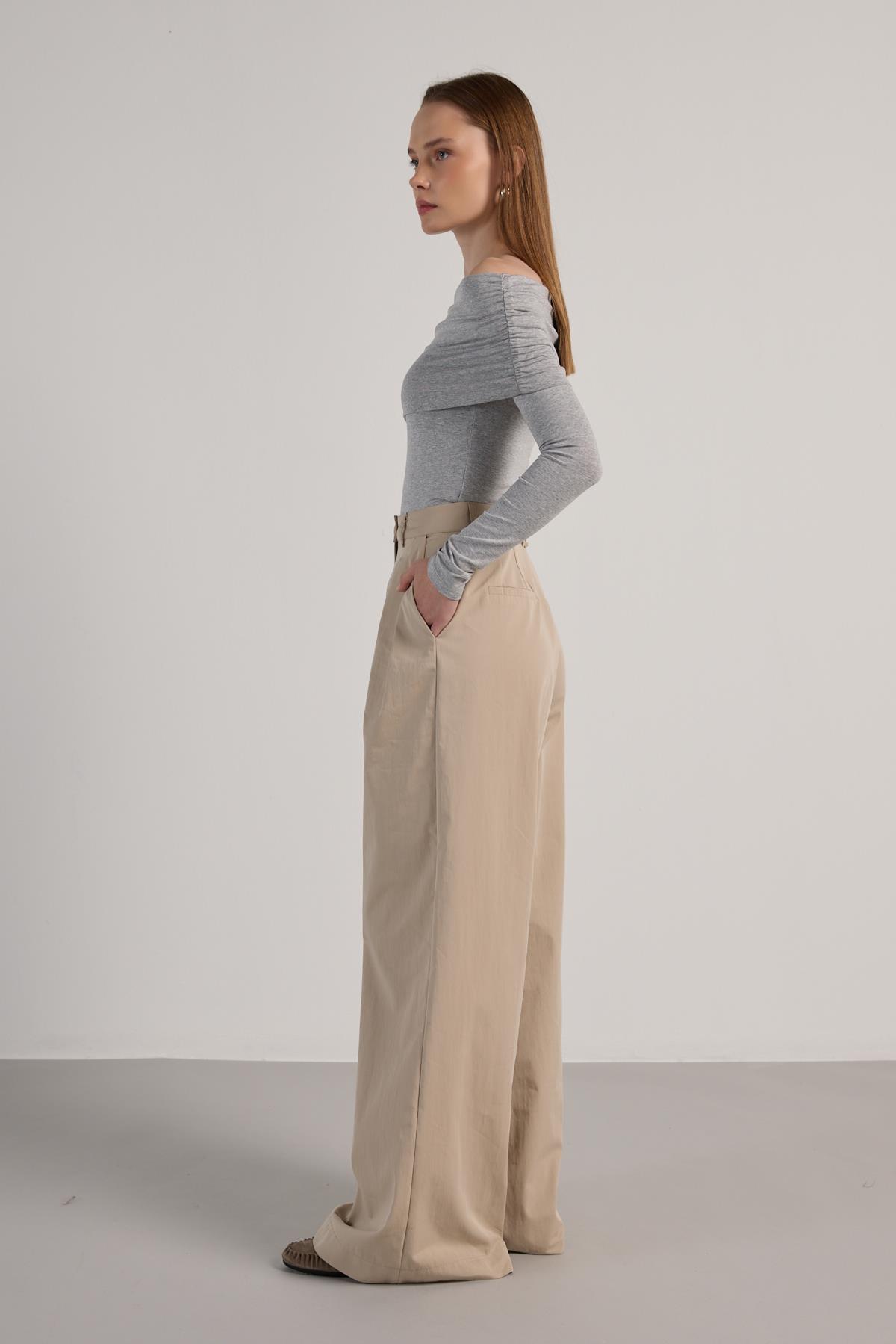 Kadın Taş Premium Palazzo Pantalon 30016
