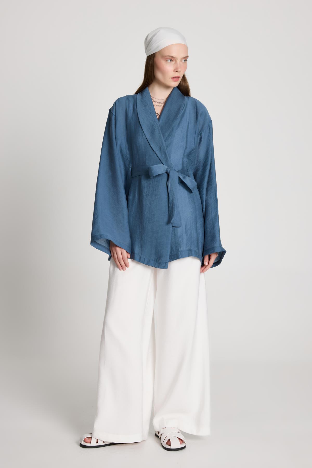 Lara Kimono İndigo