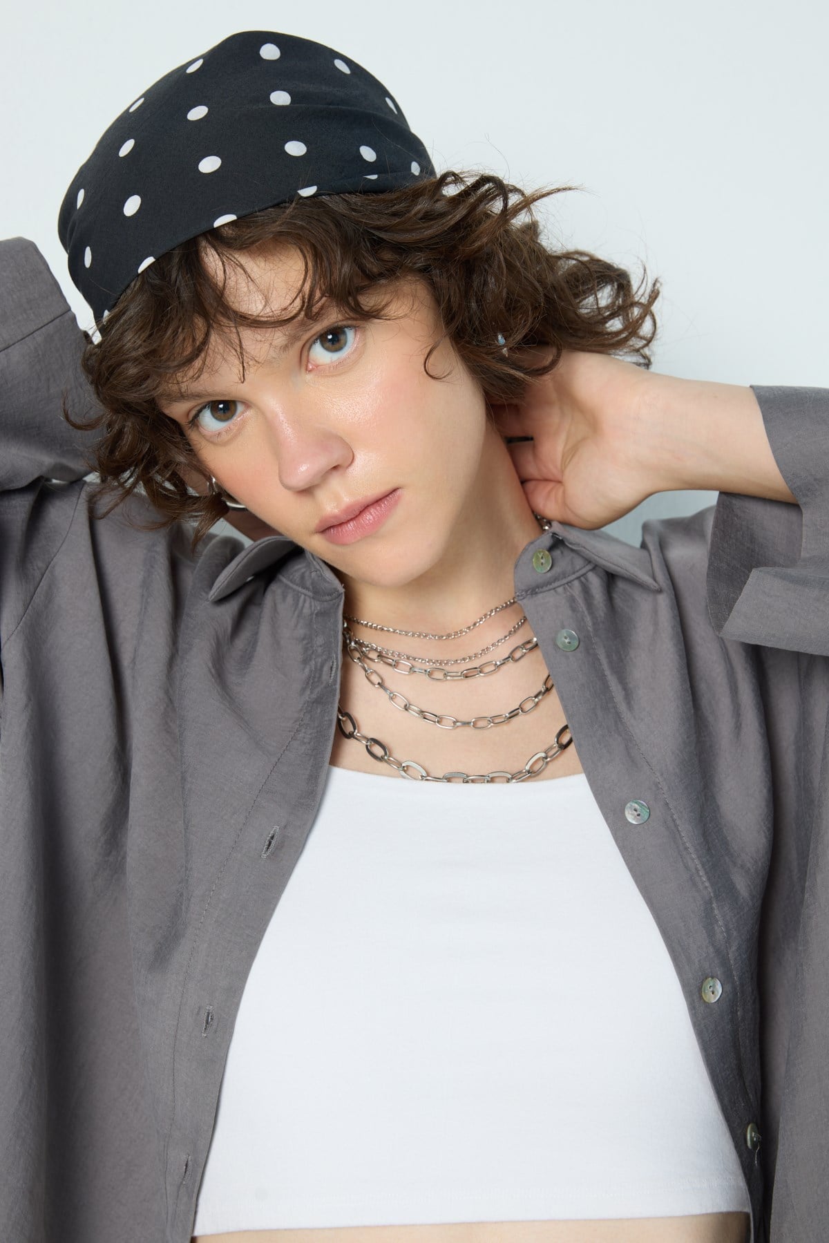 Puantiye Bandana Siyah