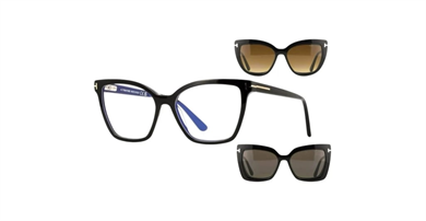 TOM FORD FT5641 005 53-15-140 Klipsli Güneş Gözlüğü