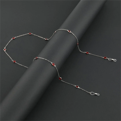 WORSY WGA DIAMOND 006 GÜMÜŞ GÖZLÜK ZİNCİRİ Gözlük Aksesuarı