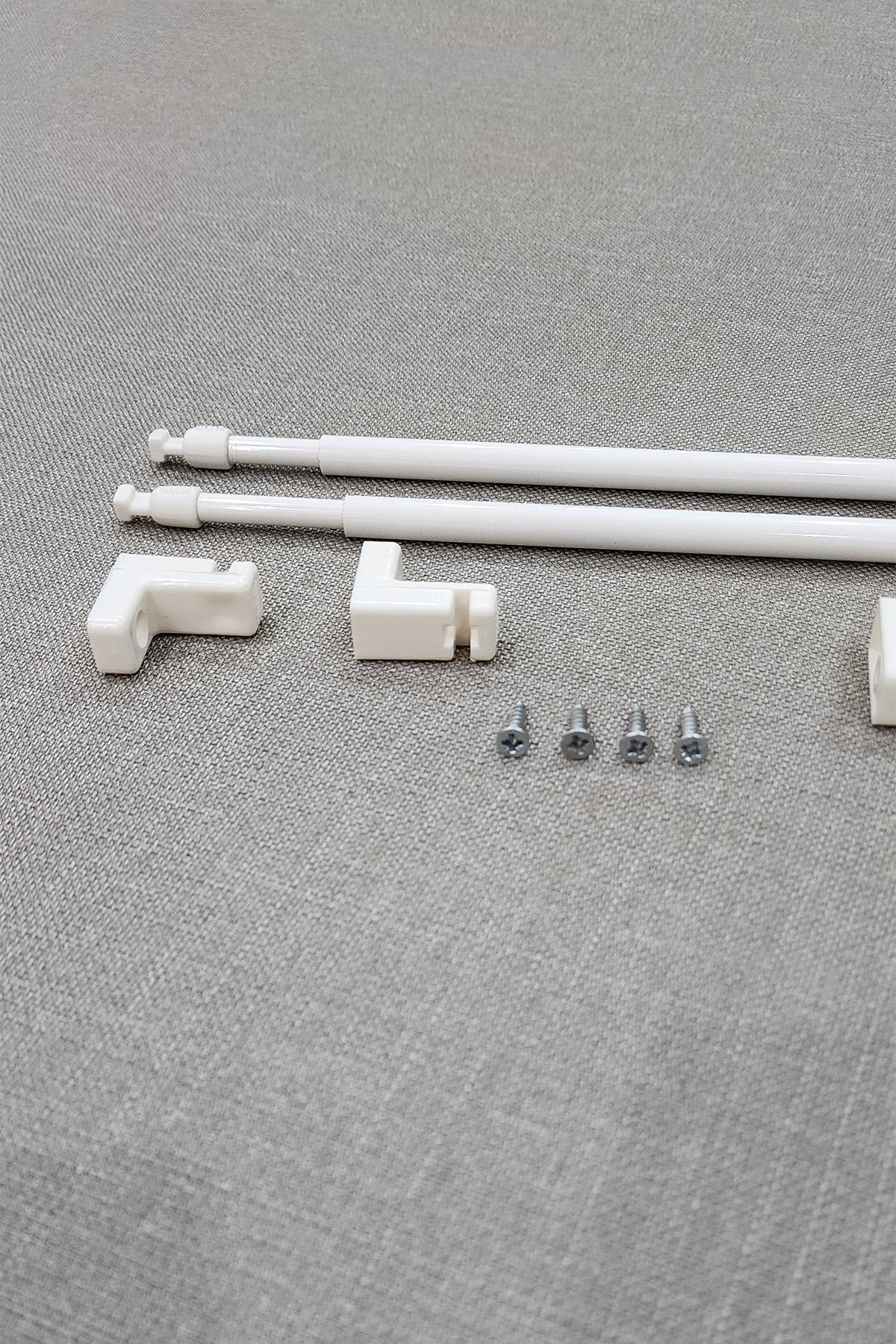 Ayarlanabilir Briz Perde Çubuğu 50-80cm 2 Adet