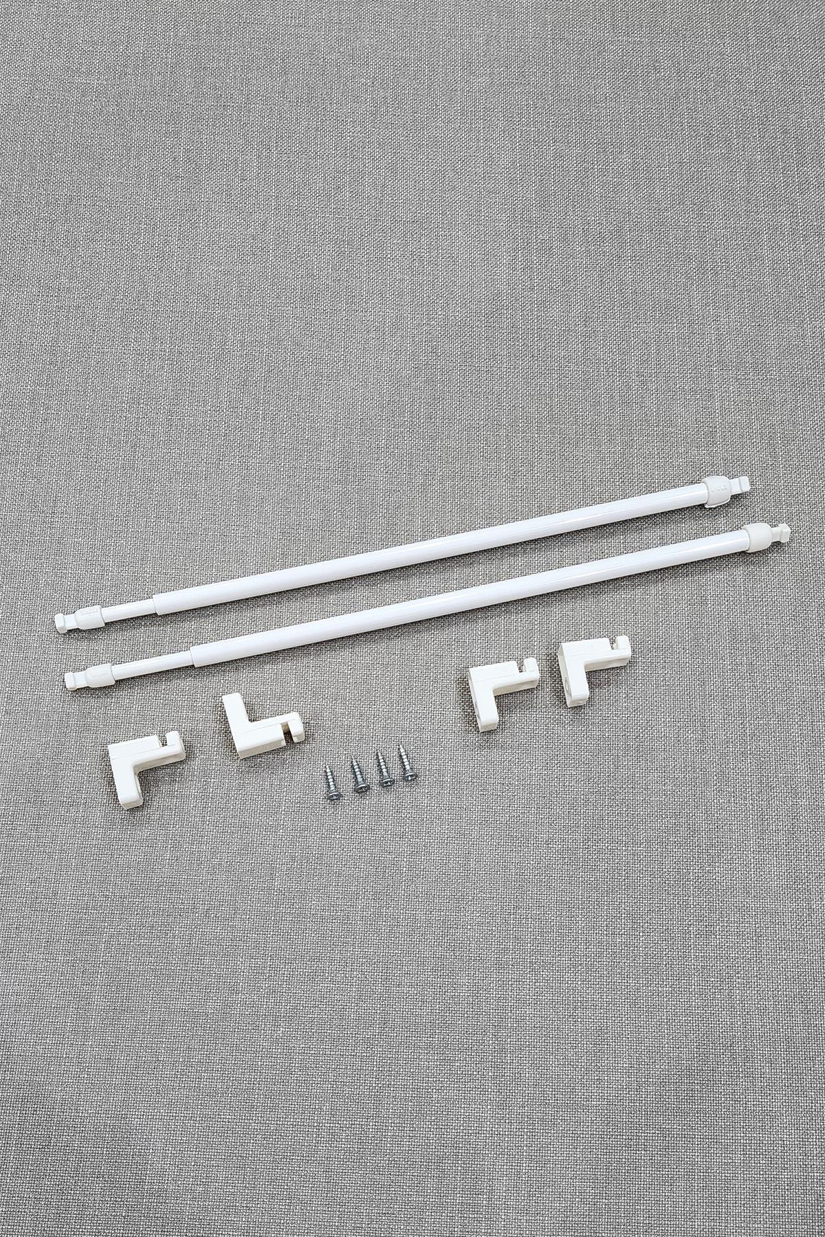 Ayarlanabilir Briz Perde Çubuğu 50-80cm 2 Adet