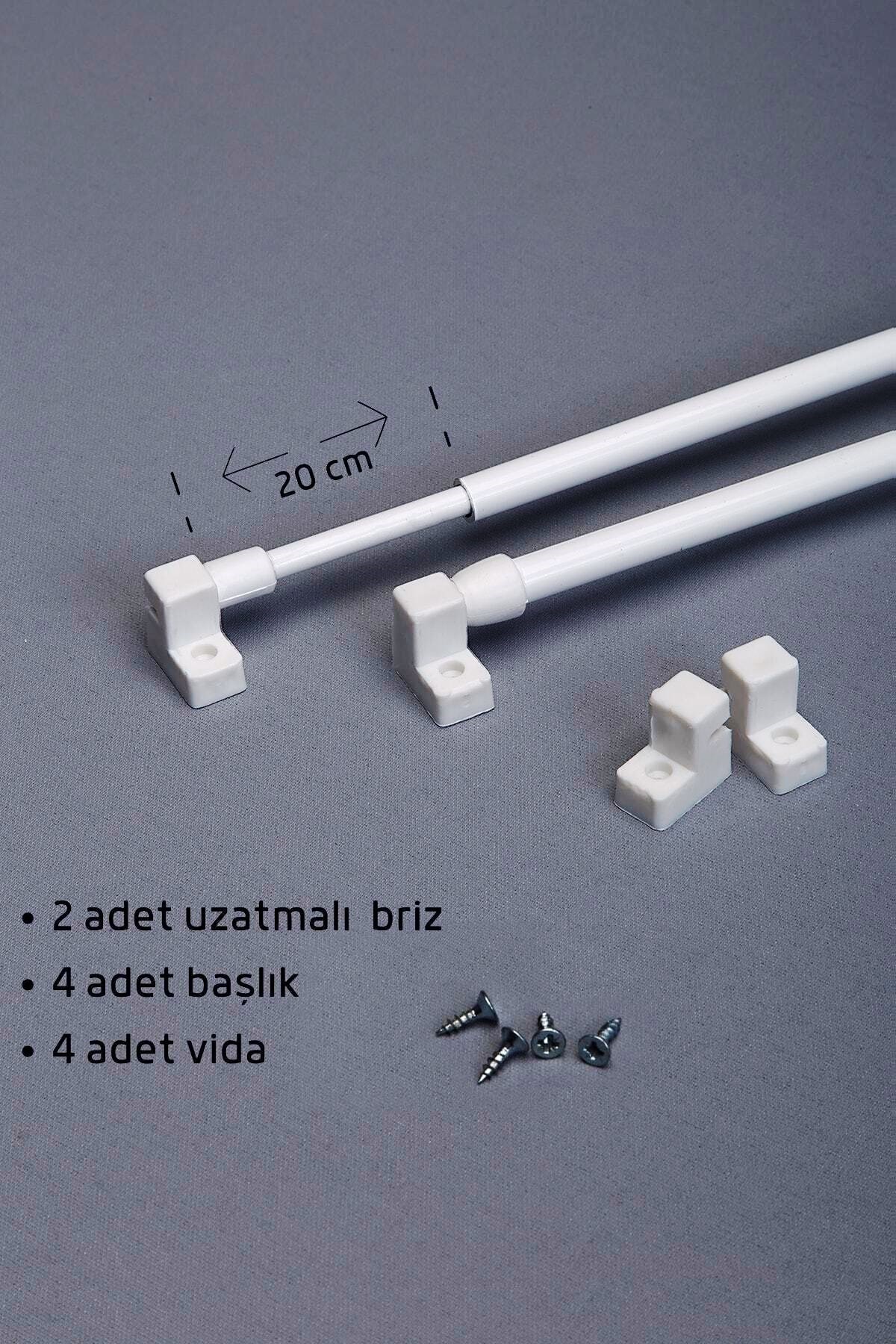 Briz Perde Çubuğu Ayarlanabilir 2adet 60-75cm