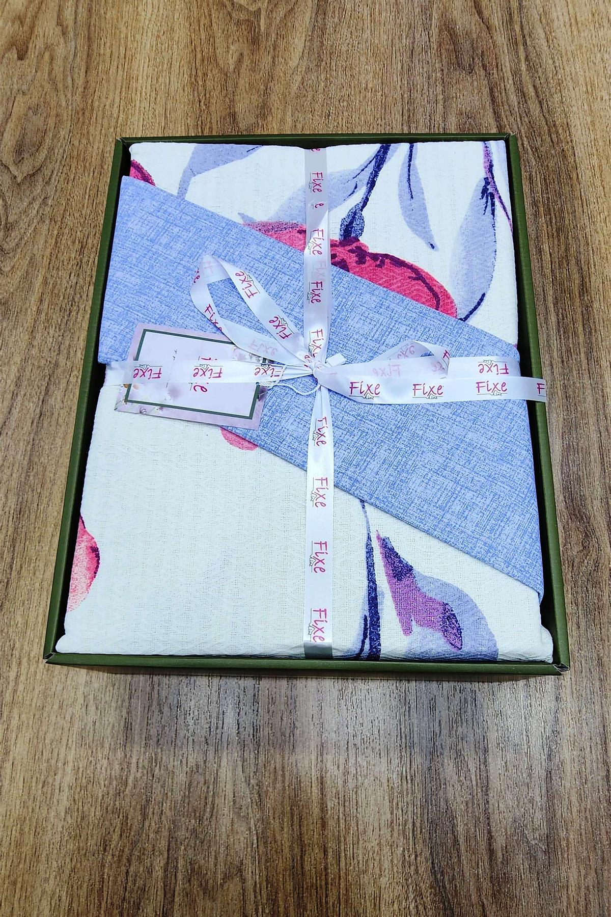 Carla Gri Tek Kişilik Pike Takımı – %100 Pamuk, Lastikli Çarşaflı