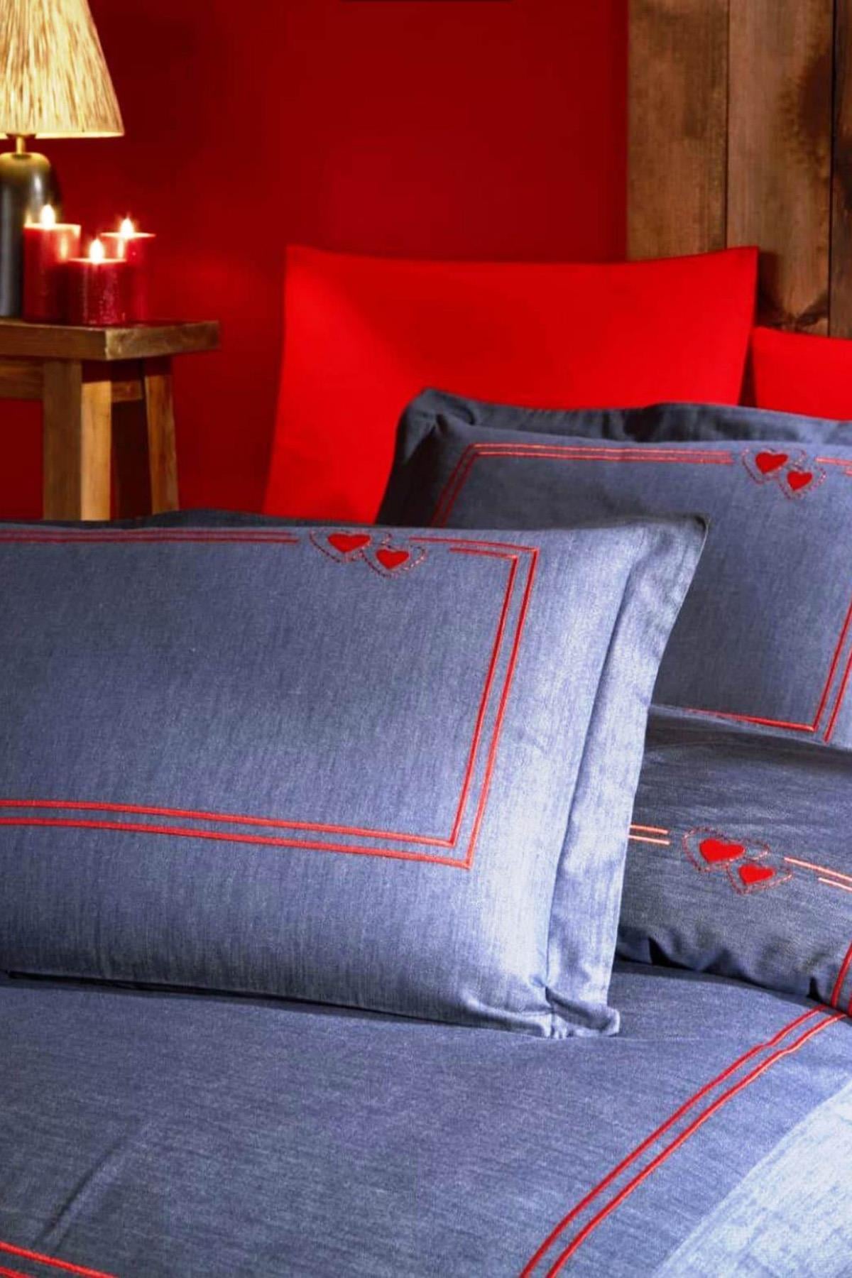 Endless Love %100 Pamuk Çift Kişilik Nevresim Takımı (Outlet)