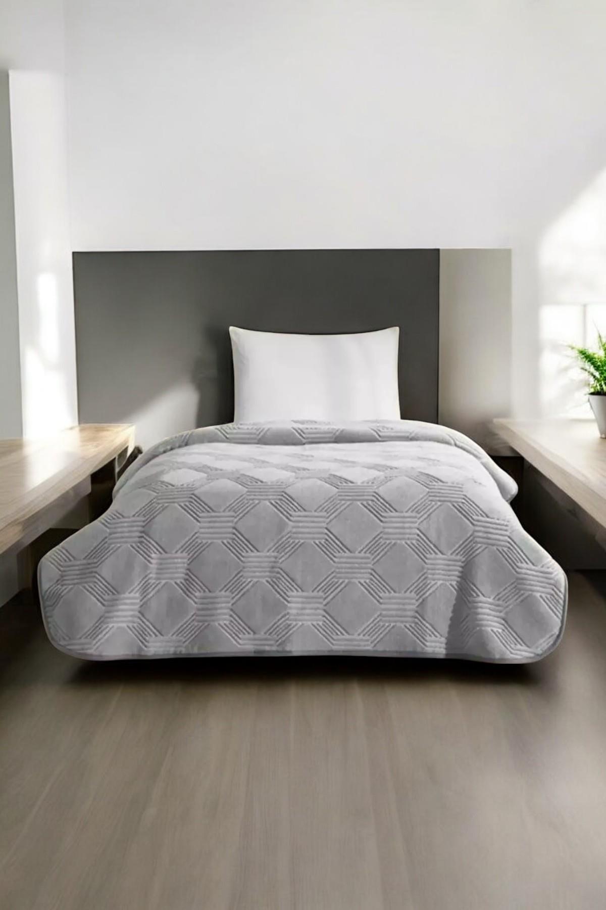 Özdilek Trendy Çift Kişilik Battaniye - Koyu Gri (220x240 cm)