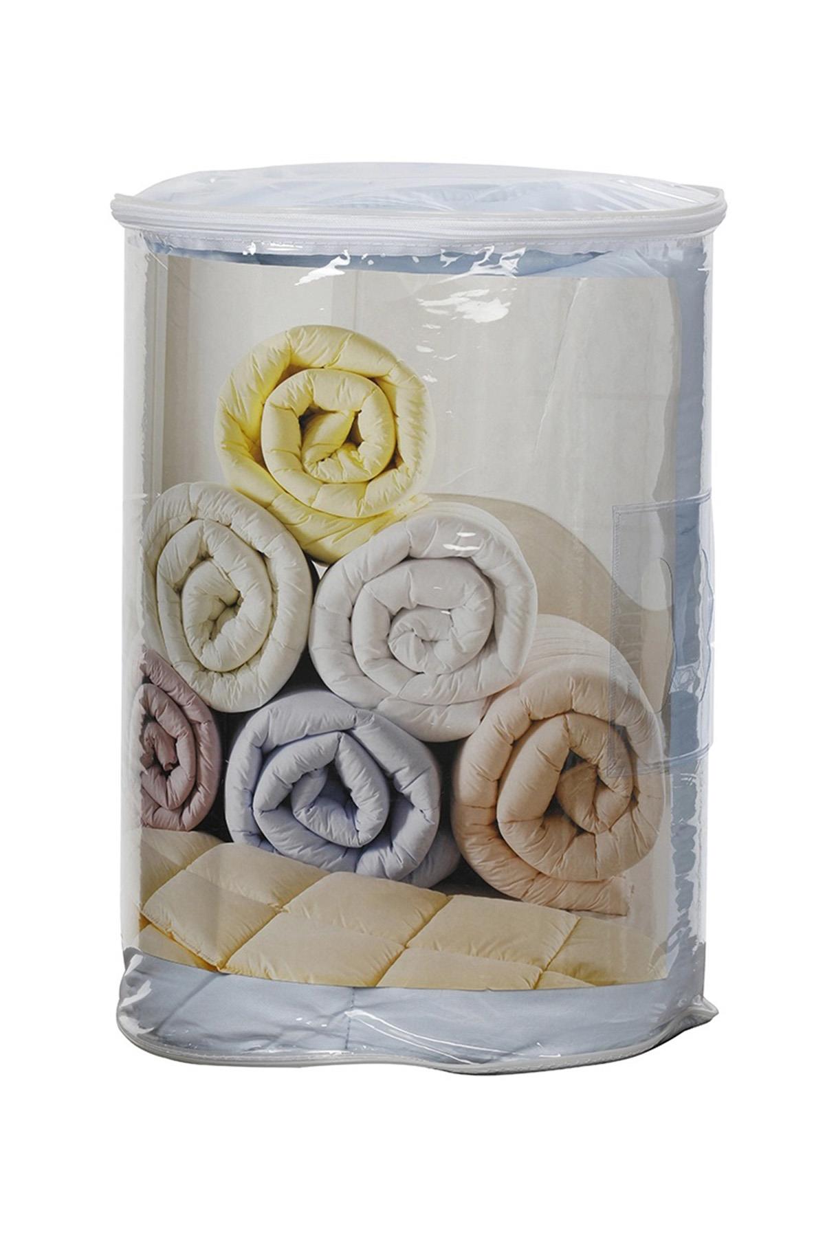 Ranforce Tek Kişilik Yorgan Mavi Renk 155x215 cm