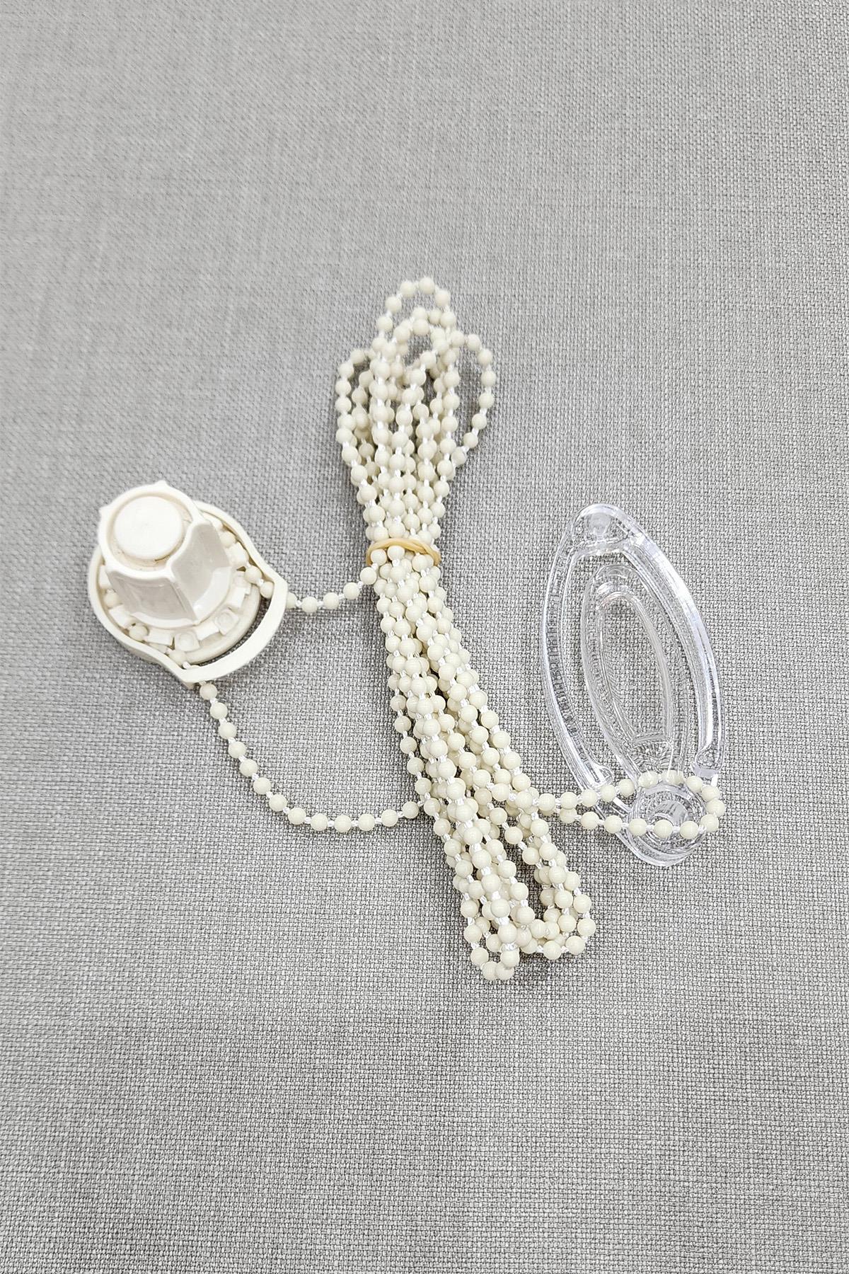 Stor ve Zebra Perde Rediktör+Zincir Krem Renk