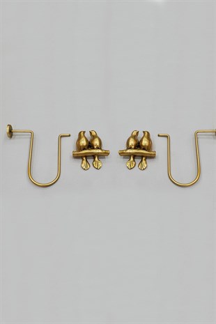 2 li Kuş Renso Gold Eskitme Takım